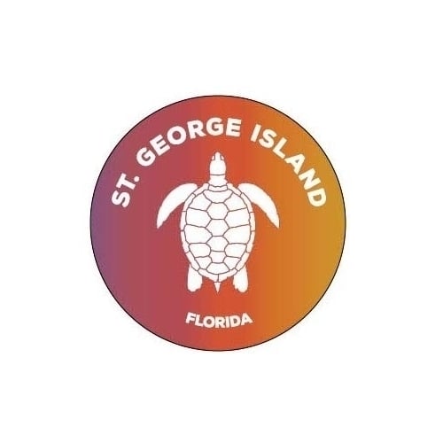 St. George Island Florida 4" Decal Image 1