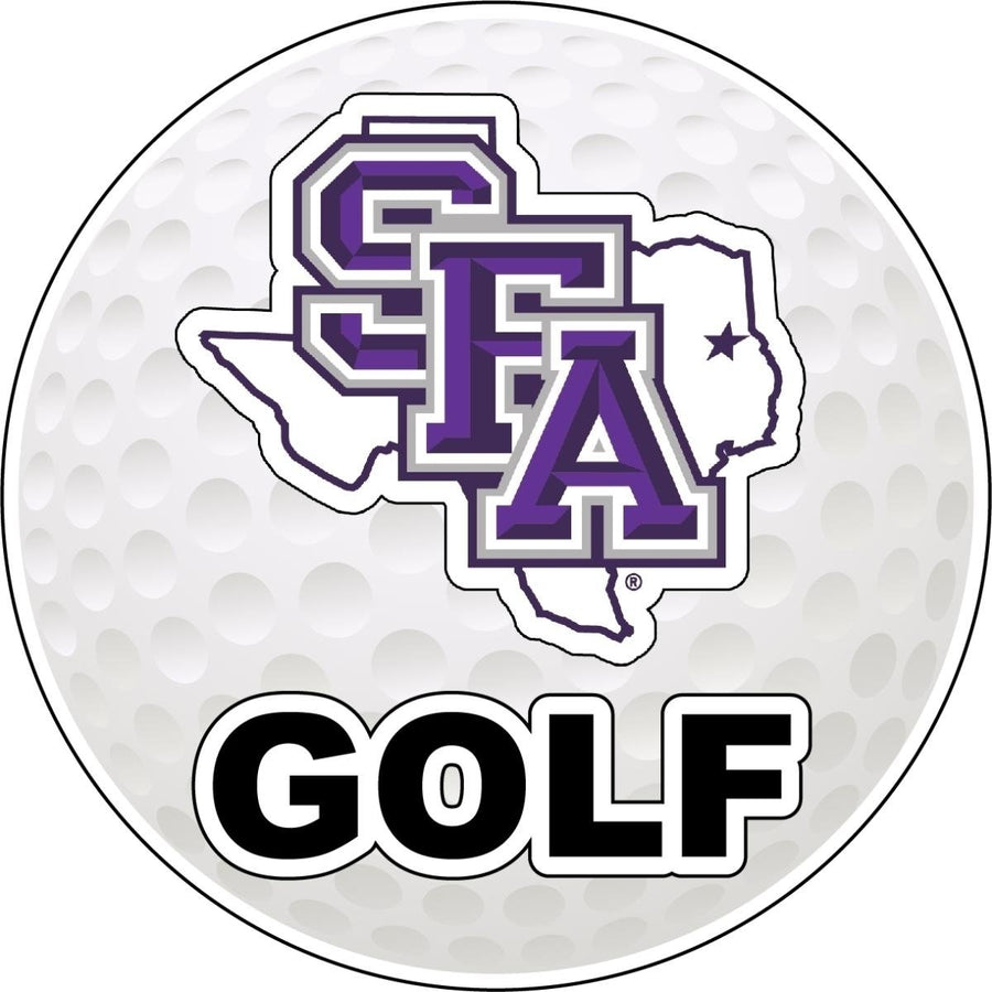 Stephen F. Austin State University 4-Inch Round Golf NCAA Fairway Fervor Vinyl Decal Sticker Image 1