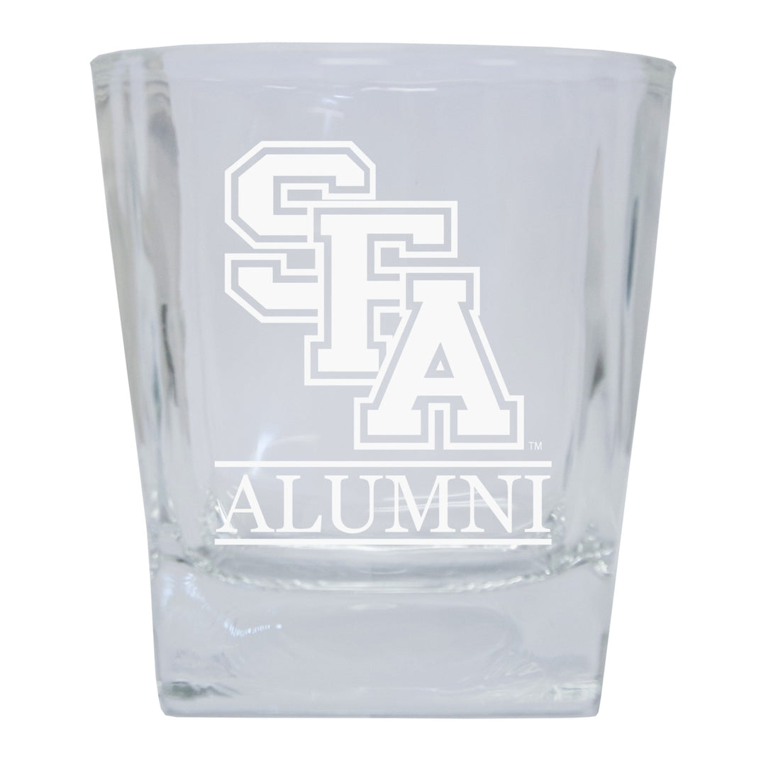 Stephen F. Austin State University 2-Pack Alumni Elegance 10oz Etched Glass Tumbler Image 1