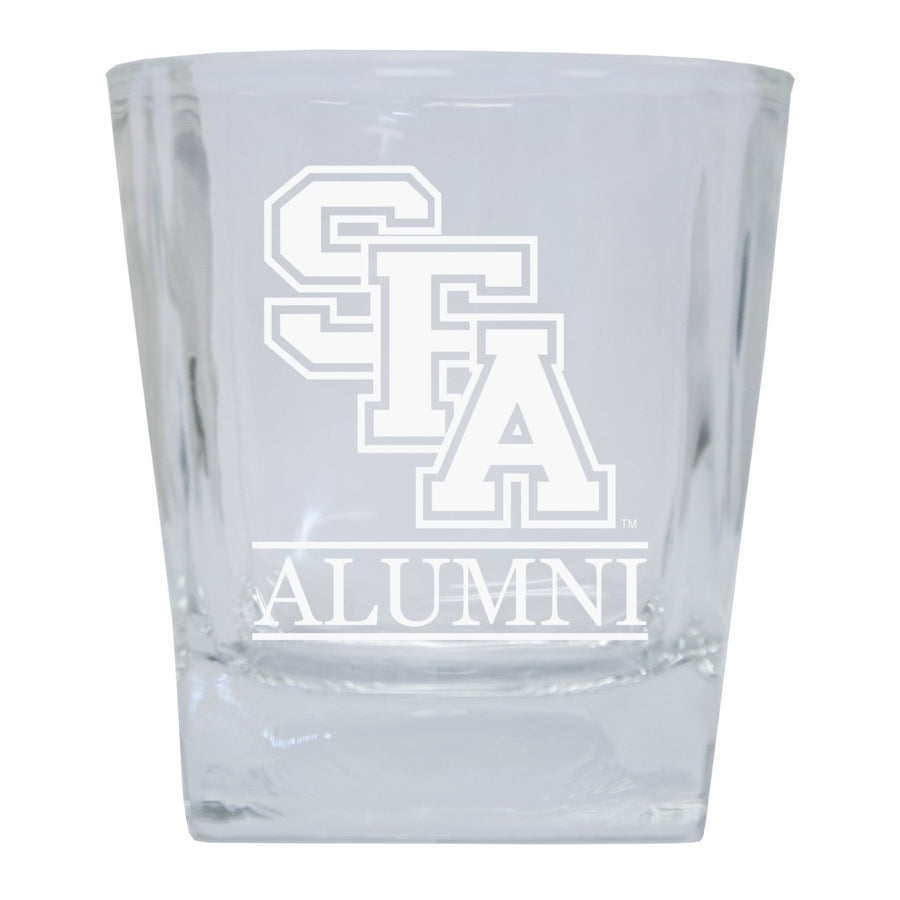 Stephen F. Austin State University 2-Pack Alumni Elegance 10oz Etched Glass Tumbler Image 1