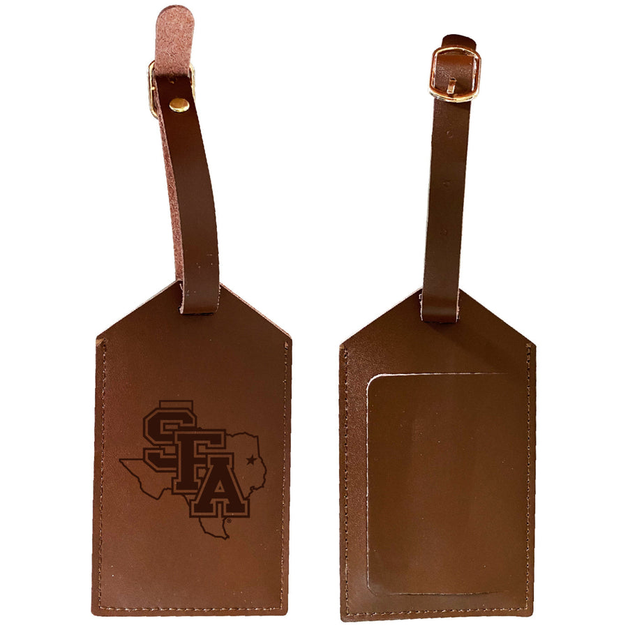 Elegant Stephen F. Austin State University NCAA Leather Luggage Tag with Engraved Logo Image 1