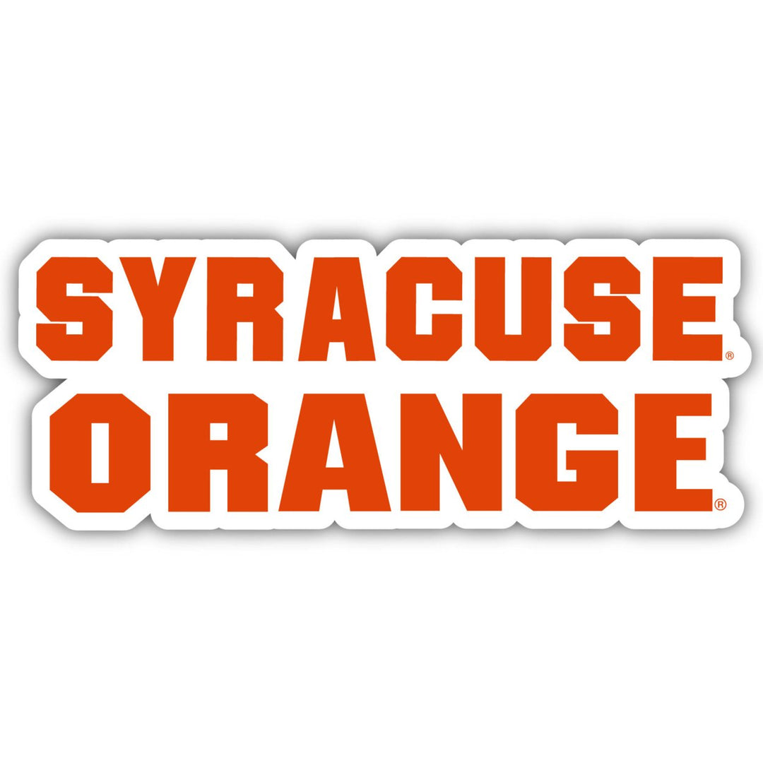 Syracuse Orange 4-Inch Elegant School Logo NCAA Vinyl Decal Sticker for Fans, Students, and Alumni Image 1