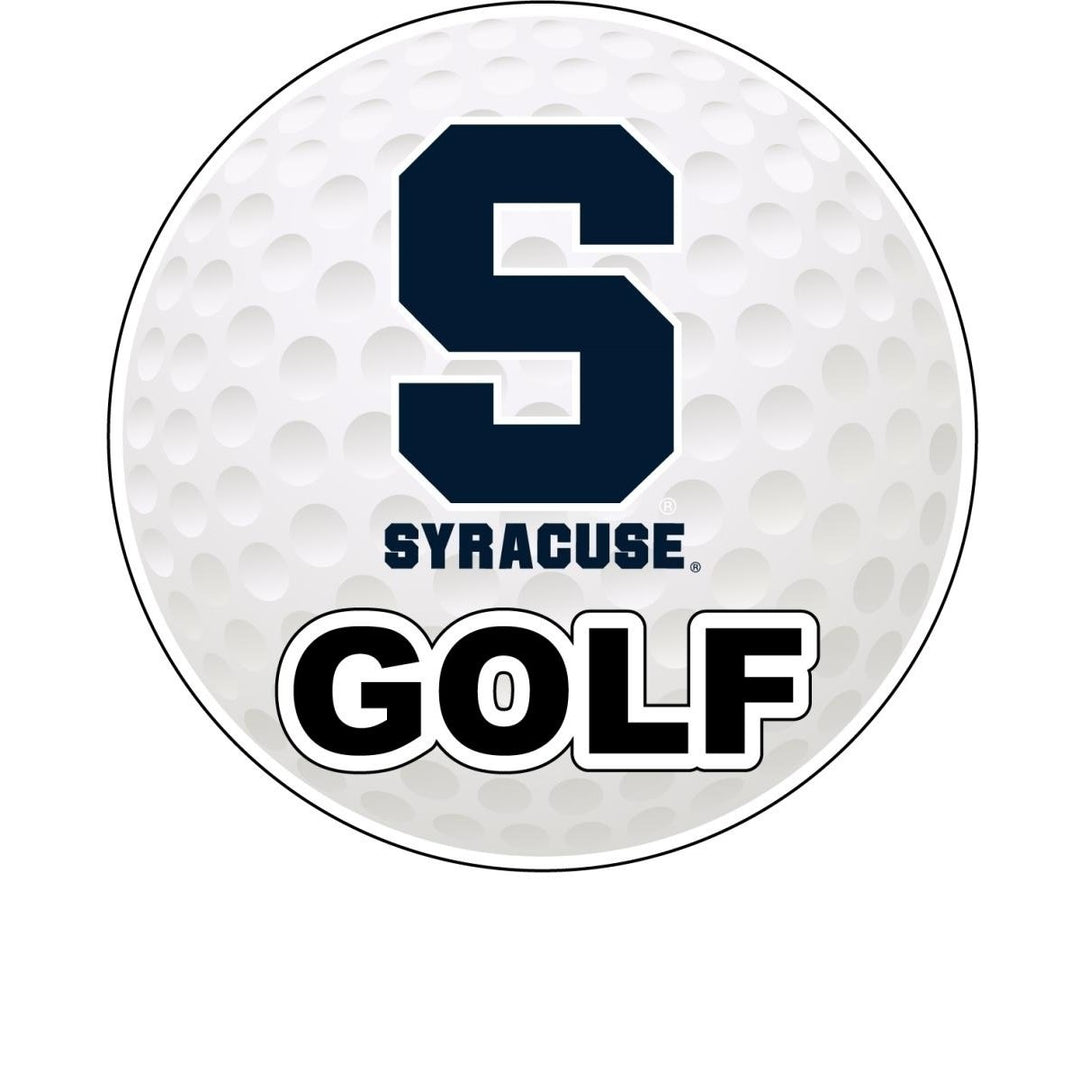 Syracuse Orange 4-Inch Round Golf NCAA Fairway Fervor Vinyl Decal Sticker Image 1