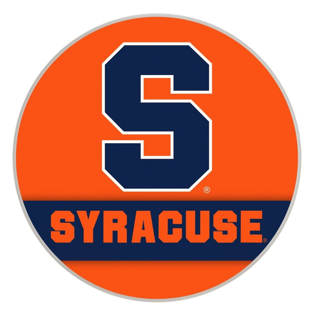 Syracuse Orange Officially Licensed Paper Coasters (4-Pack) - Vibrant, Furniture-Safe Design Image 1