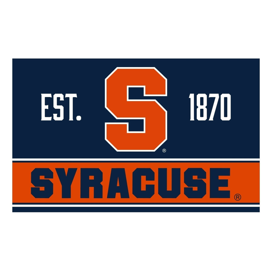 Syracuse Orange Wood Sign with Frame Image 1