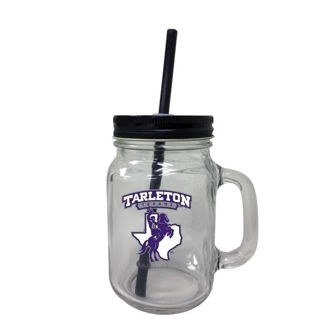 Tarleton State University Mason Jar Glass Image 1