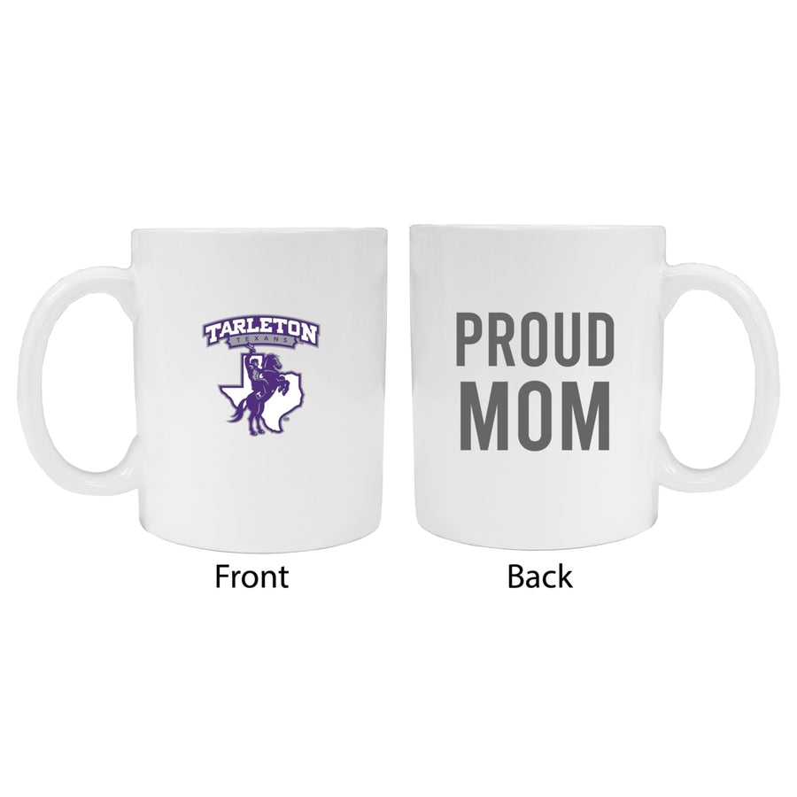 Tarleton State University Proud Mom Ceramic Coffee Mug - White (2 Pack) Image 1