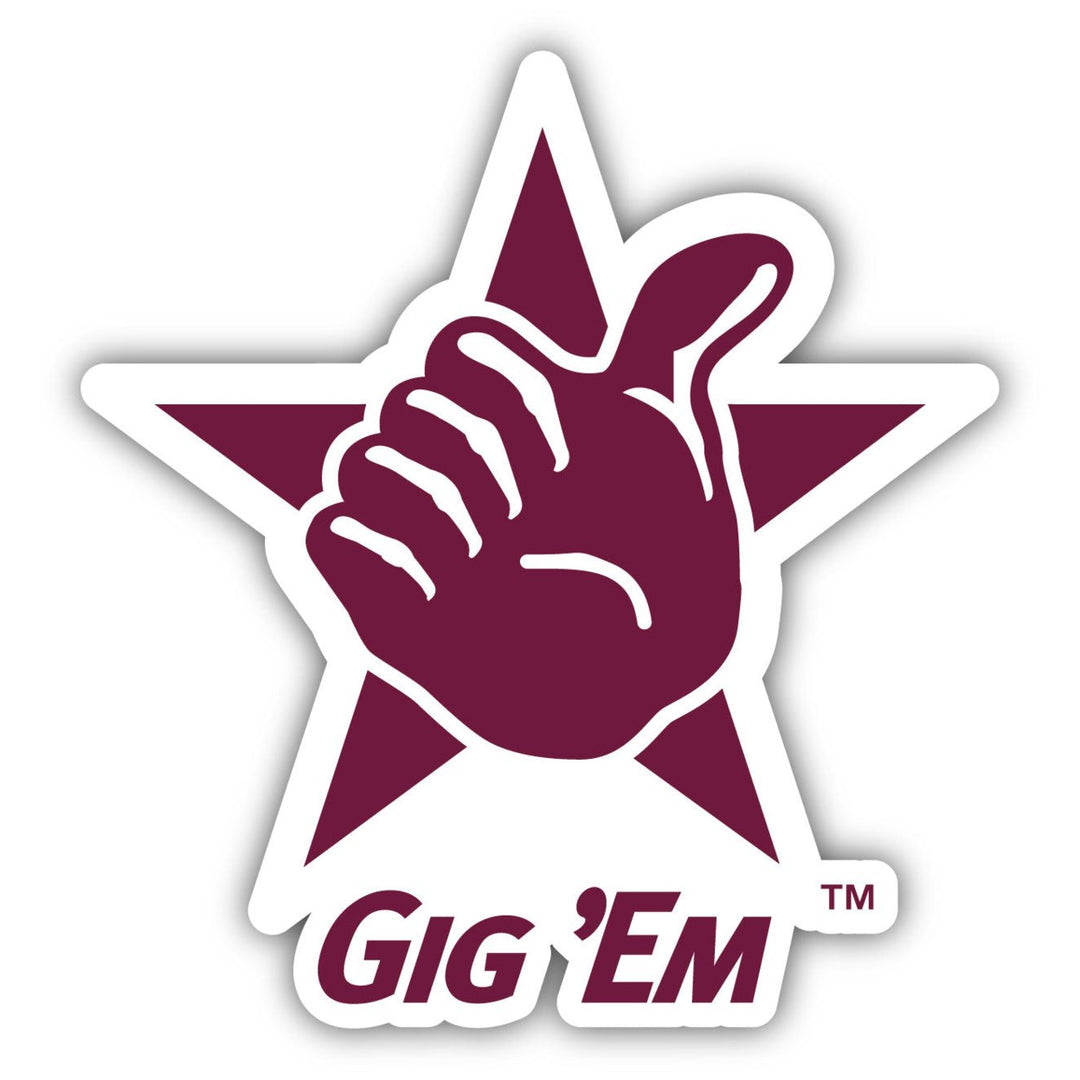 Texas AandM Aggies 4-Inch Elegant School Logo NCAA Vinyl Decal Sticker for Fans, Students, and Alumni Image 1