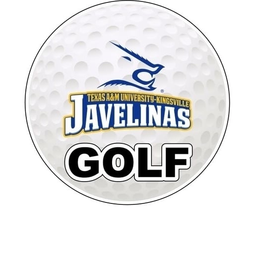 Texas AandM Kingsville Javelinas 4-Inch Round Golf NCAA Fairway Fervor Vinyl Decal Sticker Image 1