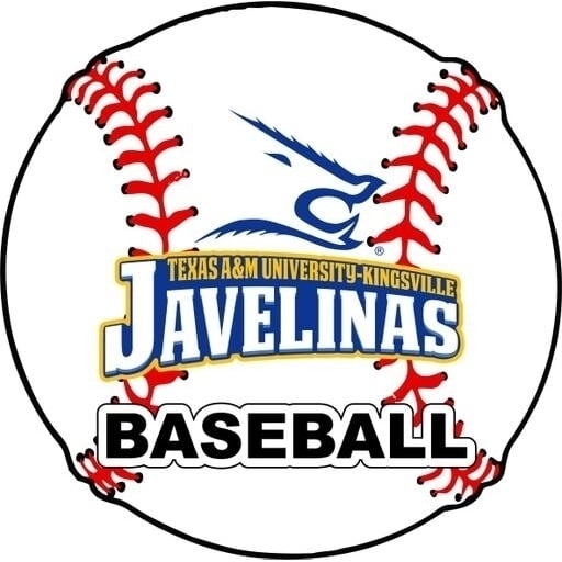 Texas AandM Kingsville Javelinas 4-Inch Round Baseball NCAA Passion Vinyl Decal Sticker Image 1