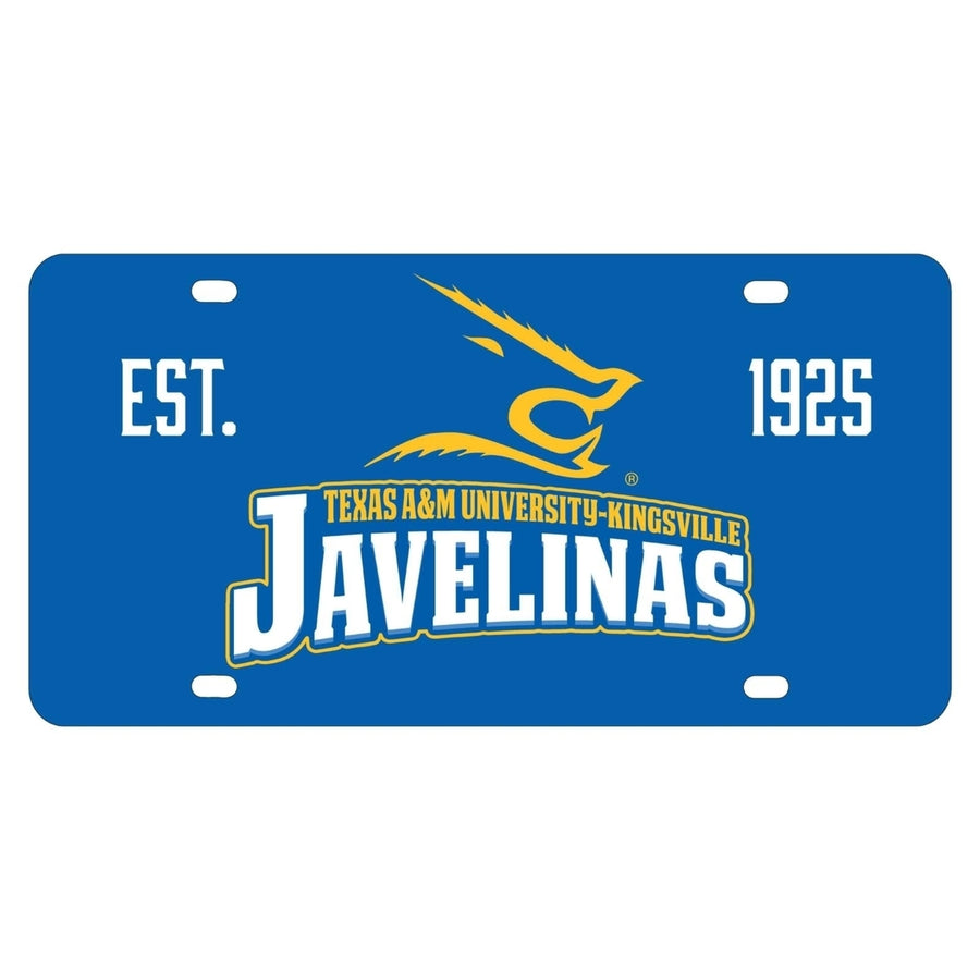 NCAA Texas AandM Kingsville Javelinas Metal License Plate - Lightweight, Sturdy and Versatile Image 1