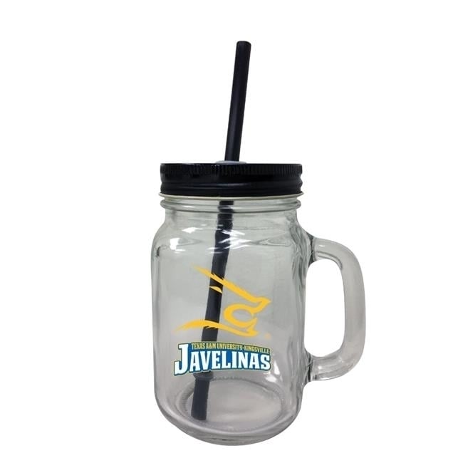 Texas AandM University-Kingsville Mason Jar Glass Image 1