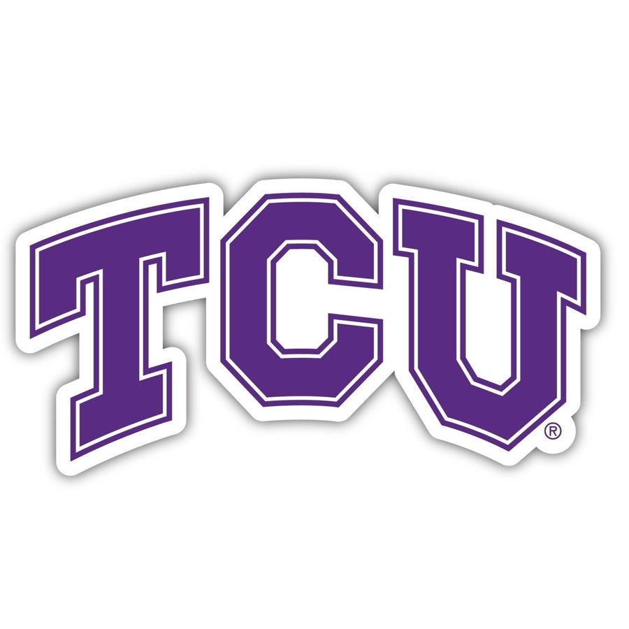 Texas Christian University 4-Inch Elegant School Logo NCAA Vinyl Decal Sticker for Fans, Students, and Alumni Image 1