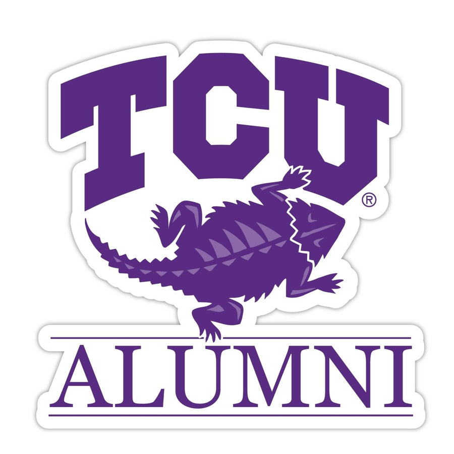 Texas Christian University 4-Inch Alumni NCAA Vinyl Sticker - Durable School Spirit Decal Image 1