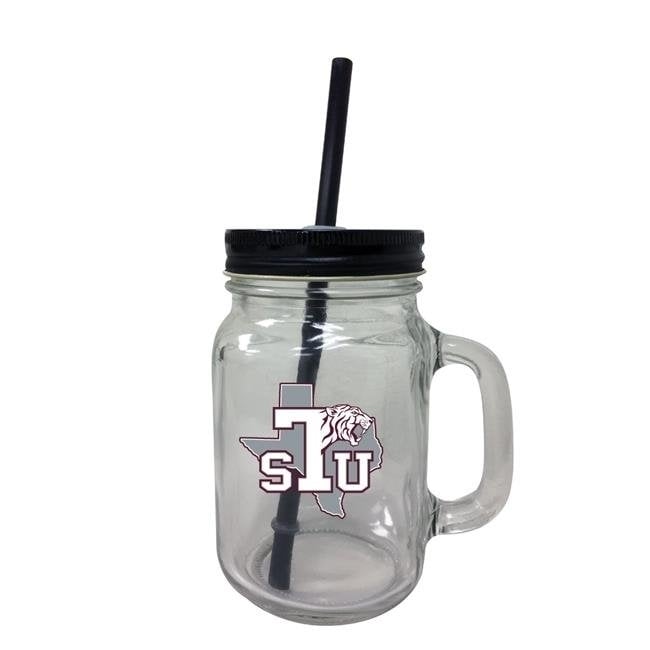 Texas Southern University Mason Jar Glass Image 1