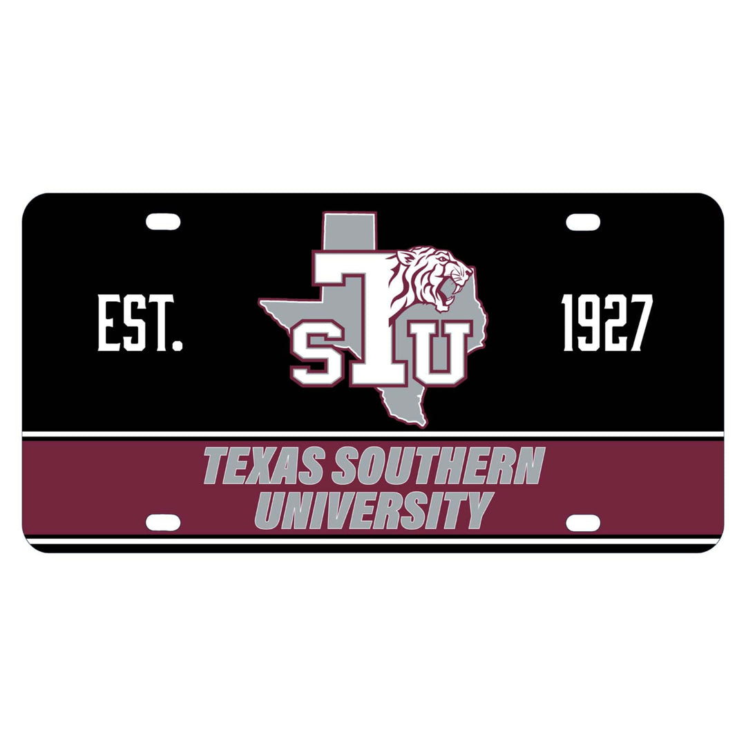 Texas Southern University Metal License Plate Image 1