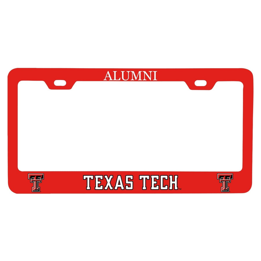 NCAA Texas Tech Red Raiders Alumni License Plate Frame - Colorful Heavy Gauge Metal, Officially Licensed Image 1