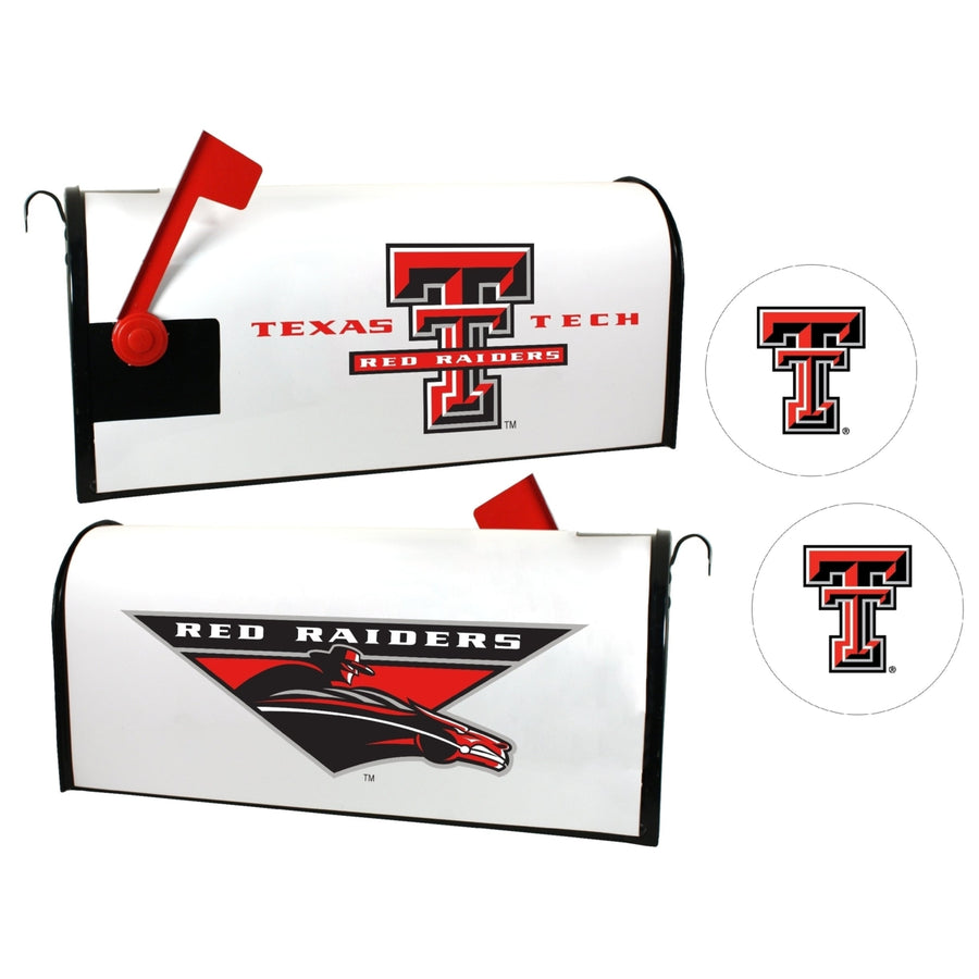 Texas Tech Red Raiders NCAA Officially Licensed Mailbox Cover and Sticker Set Image 1