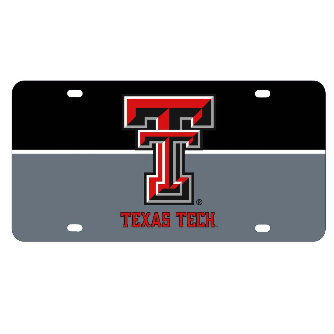 NCAA Texas Tech Red Raiders Metal License Plate - Lightweight, Sturdy and Versatile Image 1