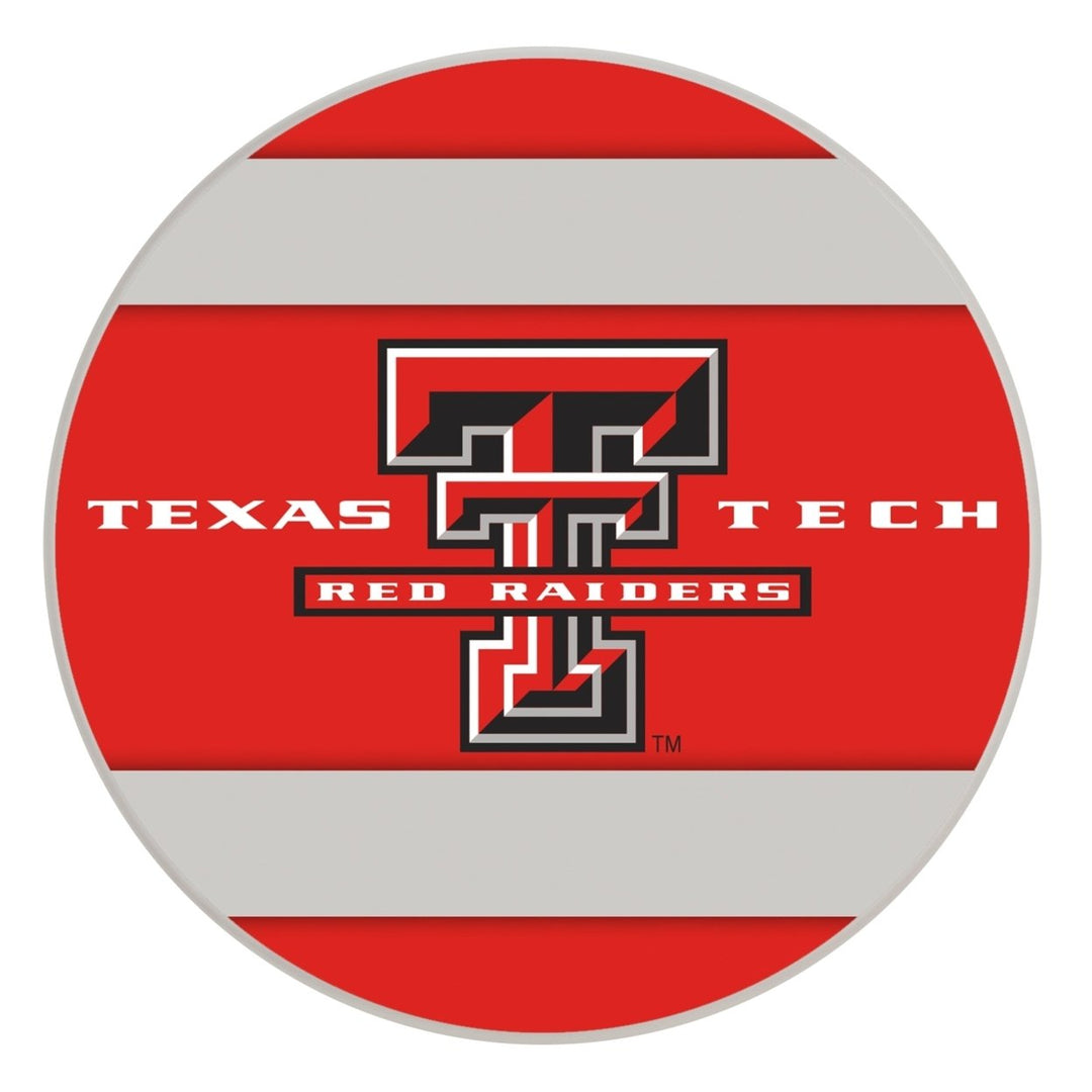 Texas Tech Red Raiders Officially Licensed Paper Coasters (4-Pack) - Vibrant, Furniture-Safe Design Image 1