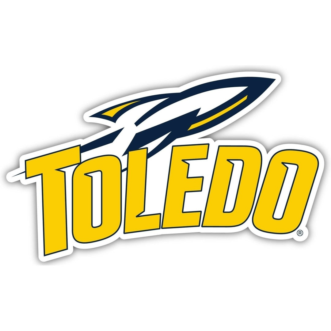 Toledo Rockets 4-Inch Elegant School Logo NCAA Vinyl Decal Sticker for Fans, Students, and Alumni Image 1