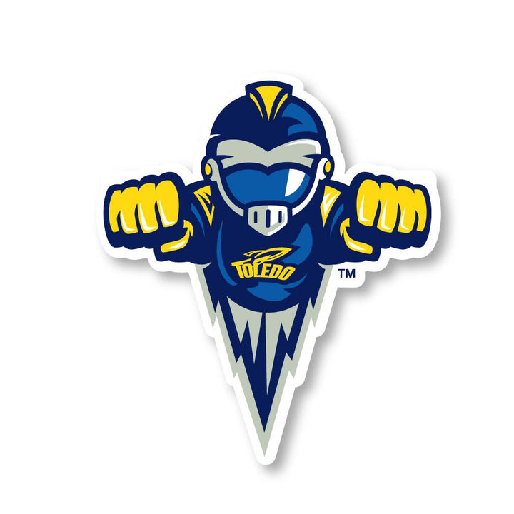 Toledo Rockets 2-Inch Mascot Logo NCAA Vinyl Decal Sticker for Fans, Students, and Alumni Image 1