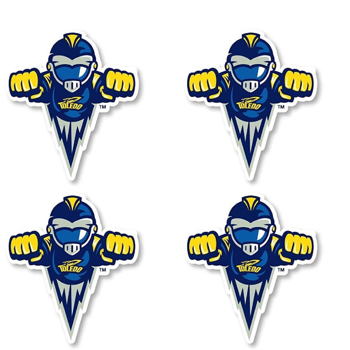 Toledo Rockets 2-Inch Mascot Logo NCAA Vinyl Decal Sticker for Fans, Students, and Alumni Image 3