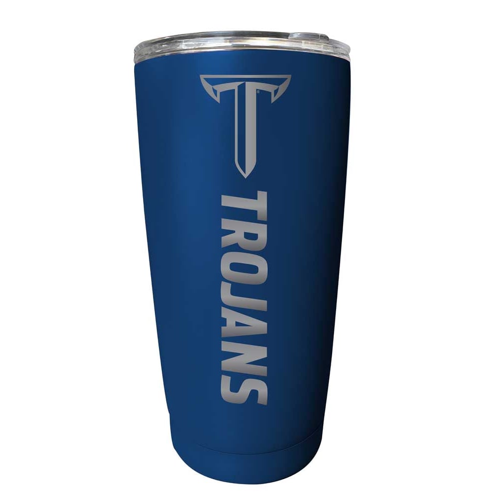 Troy University NCAA Laser-Engraved Tumbler - 16oz Stainless Steel Insulated Mug Choose Your Color Image 1