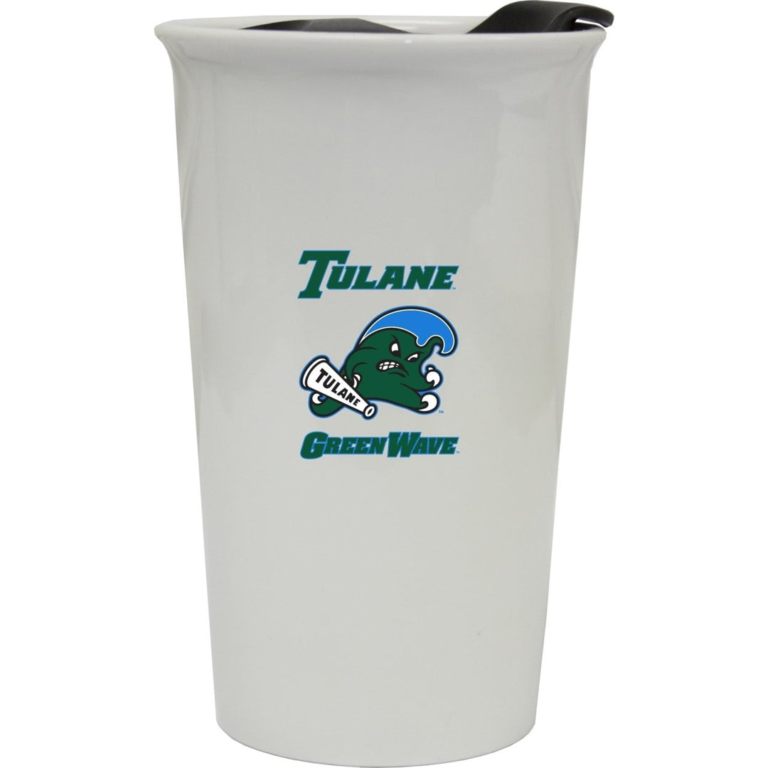 Tulane University Double Walled Ceramic Tumbler Image 1