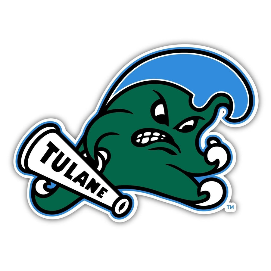 Tulane University Green Wave 2-Inch Mascot Logo NCAA Vinyl Decal Sticker for Fans, Students, and Alumni Image 1