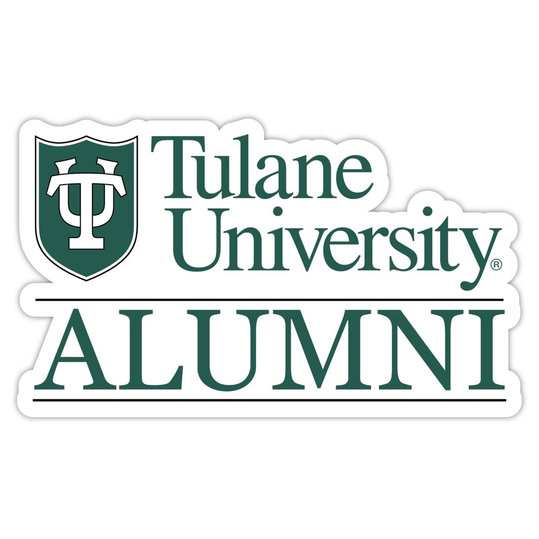 Tulane University Green Wave 4-Inch Alumni NCAA Vinyl Sticker - Durable School Spirit Decal Image 1