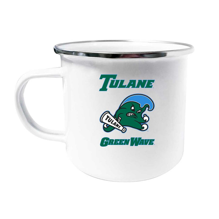 Tulane University Green Wave NCAA Tin Camper Coffee Mug - Choose Your Color Image 1