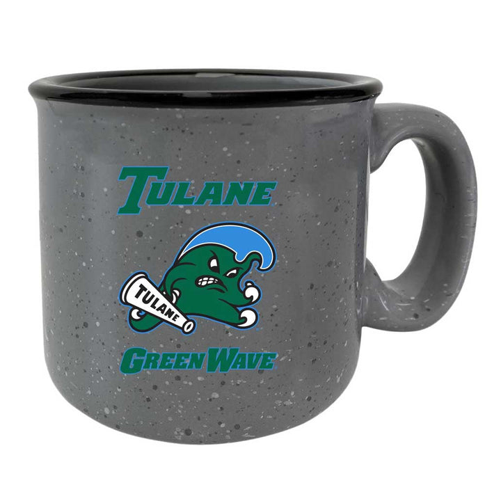 Tulane University Green Wave Speckled Ceramic Camper Coffee Mug - Choose Your Color Image 3