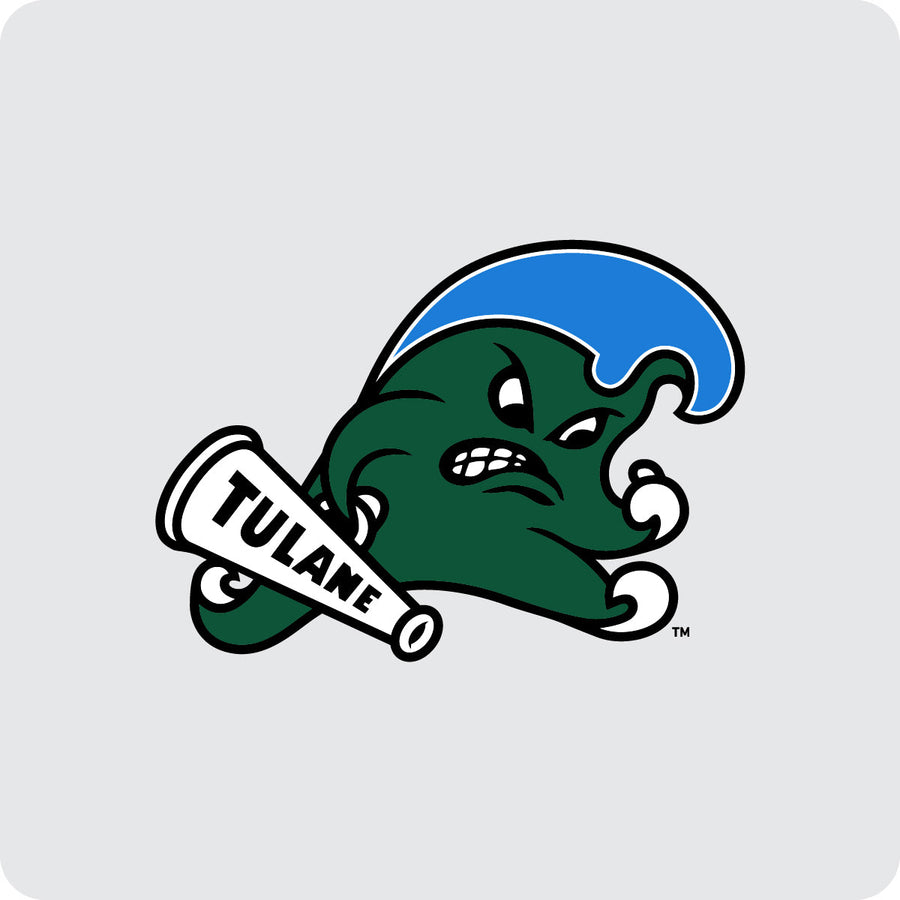 Tulane University Green Wave Officially Licensed Coasters - Choose Marble or Acrylic Material for Ultimate Team Pride Image 1