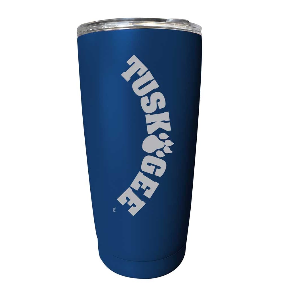 Tuskegee University NCAA Laser-Engraved Tumbler - 16oz Stainless Steel Insulated Mug Choose Your Color Image 1