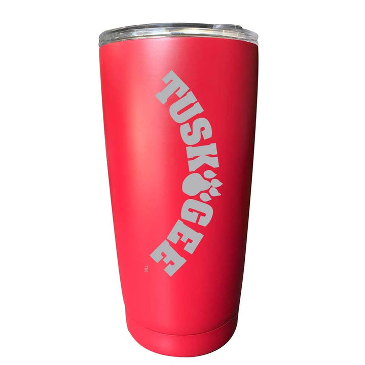 Tuskegee University NCAA Laser-Engraved Tumbler - 16oz Stainless Steel Insulated Mug Choose Your Color Image 2