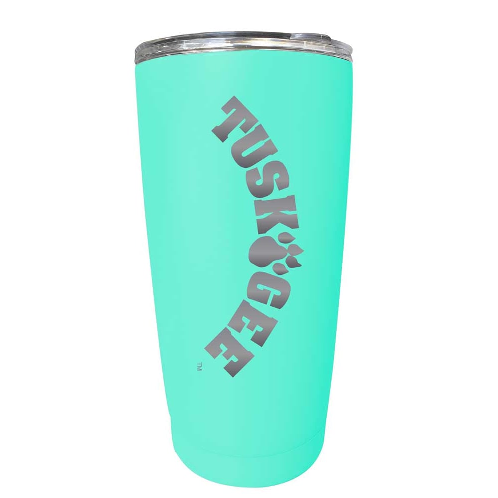 Tuskegee University NCAA Laser-Engraved Tumbler - 16oz Stainless Steel Insulated Mug Choose Your Color Image 3