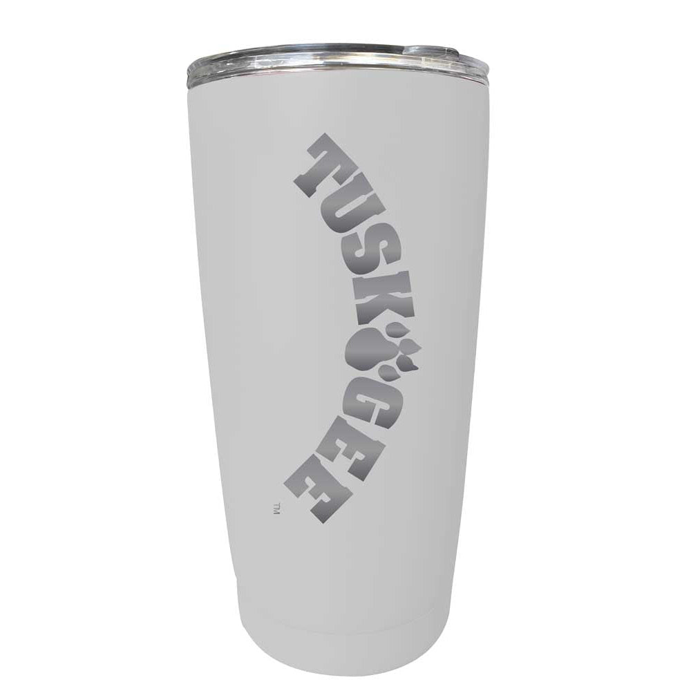 Tuskegee University NCAA Laser-Engraved Tumbler - 16oz Stainless Steel Insulated Mug Choose Your Color Image 4