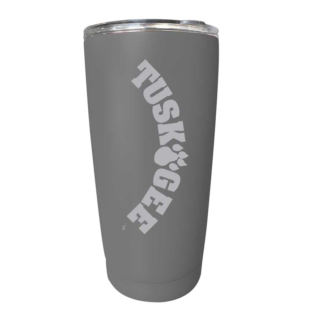 Tuskegee University NCAA Laser-Engraved Tumbler - 16oz Stainless Steel Insulated Mug Image 1