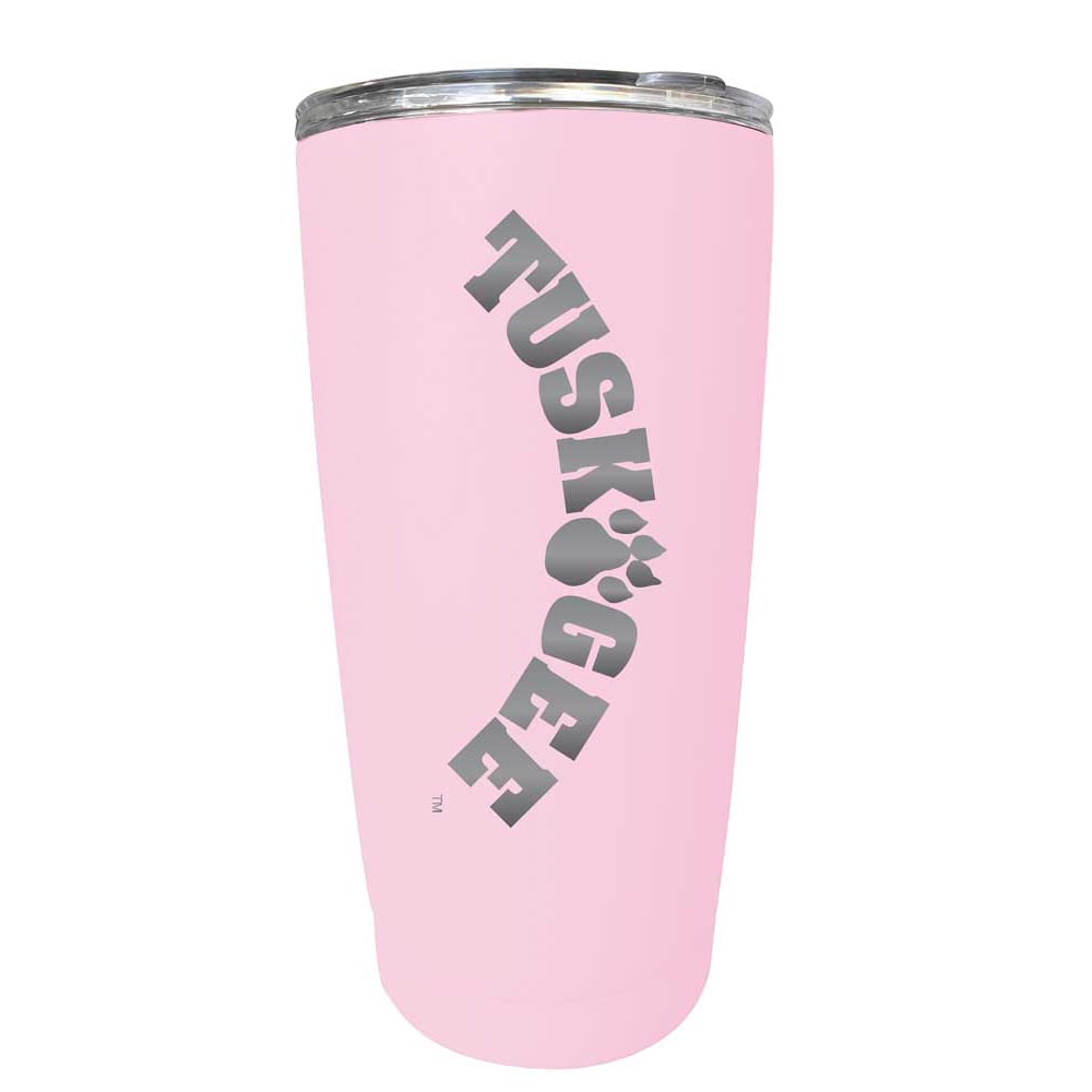 Tuskegee University NCAA Laser-Engraved Tumbler - 16oz Stainless Steel Insulated Mug Image 2