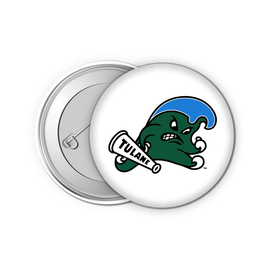 Tulane University Green Wave 1-Inch Button Pins (4-Pack)  Show Your School Spirit Image 1