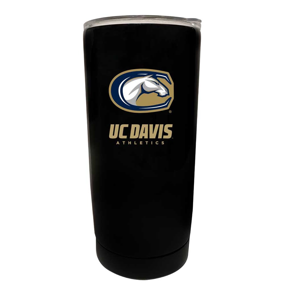 UC Davis Aggies 16 oz Choose Your Color Insulated Stainless Steel Tumbler Glossy brushed finish Image 1