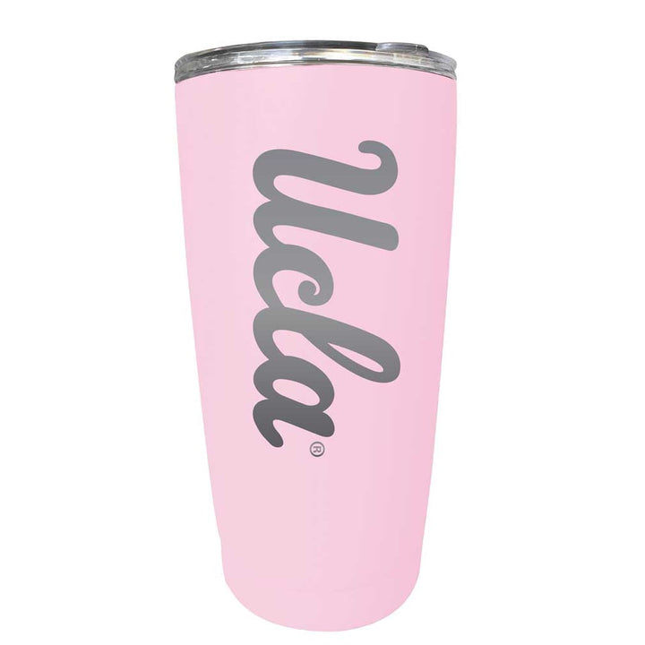 UCLA Bruins Etched 16 oz Stainless Steel Tumbler (Gray) Image 1