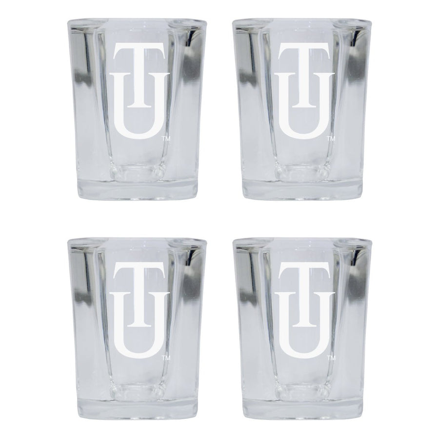 Tuskegee University NCAA Collectors Edition 2oz Square Shot Glass - Laser Etched Logo 4-Pack Image 1