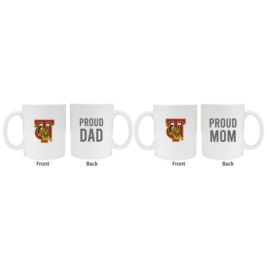 Tuskegee University Proud Mom And Dad White Ceramic Coffee Mug 2 pack (White) Image 1