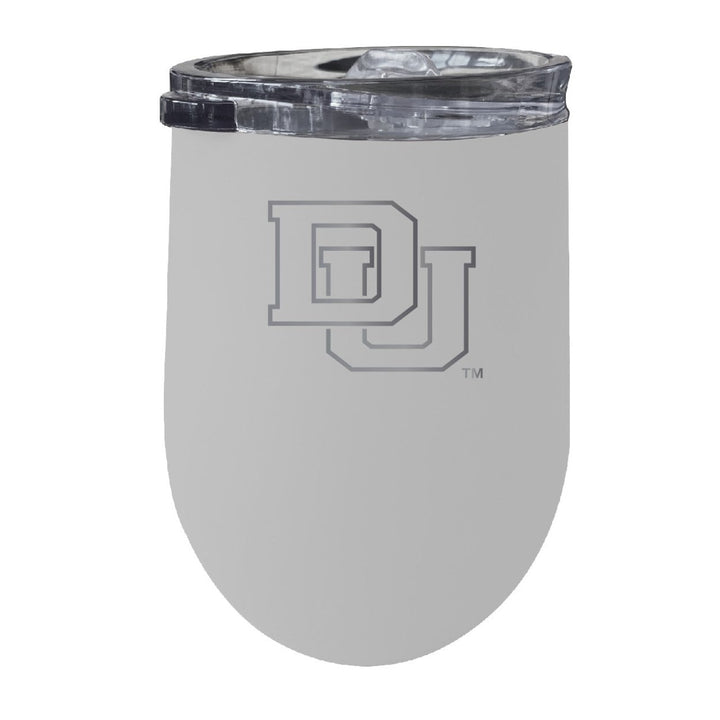 University of Denver Pioneers NCAA Laser-Etched Wine Tumbler - 12oz Stainless Steel Insulated Cup Image 5