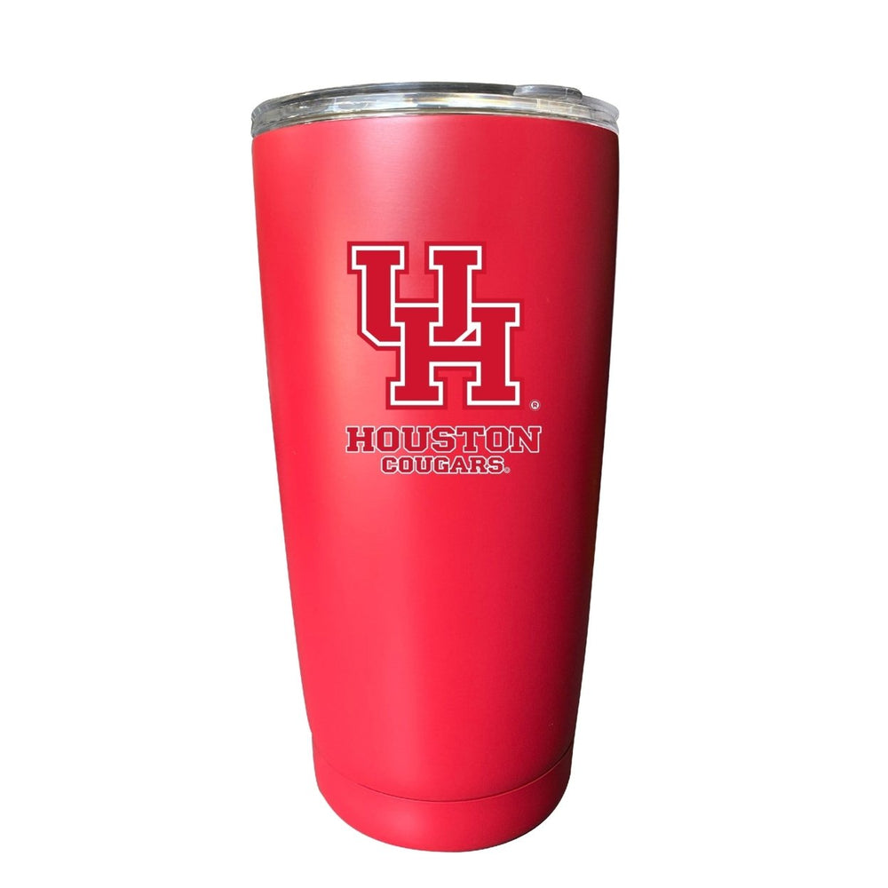 University of Houston NCAA Insulated Tumbler - 16oz Stainless Steel Travel Mug Choose Your Color Image 2