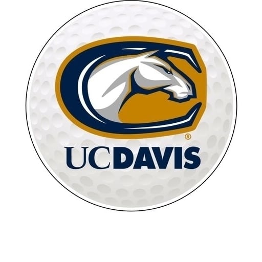 UC Davis Aggies 4-Inch Round Golf NCAA Fairway Fervor Vinyl Decal Sticker Image 1