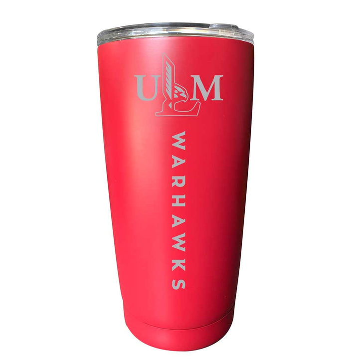 University of Louisiana Monroe NCAA Laser-Engraved Tumbler - 16oz Stainless Steel Insulated Mug Choose Your Color Image 1