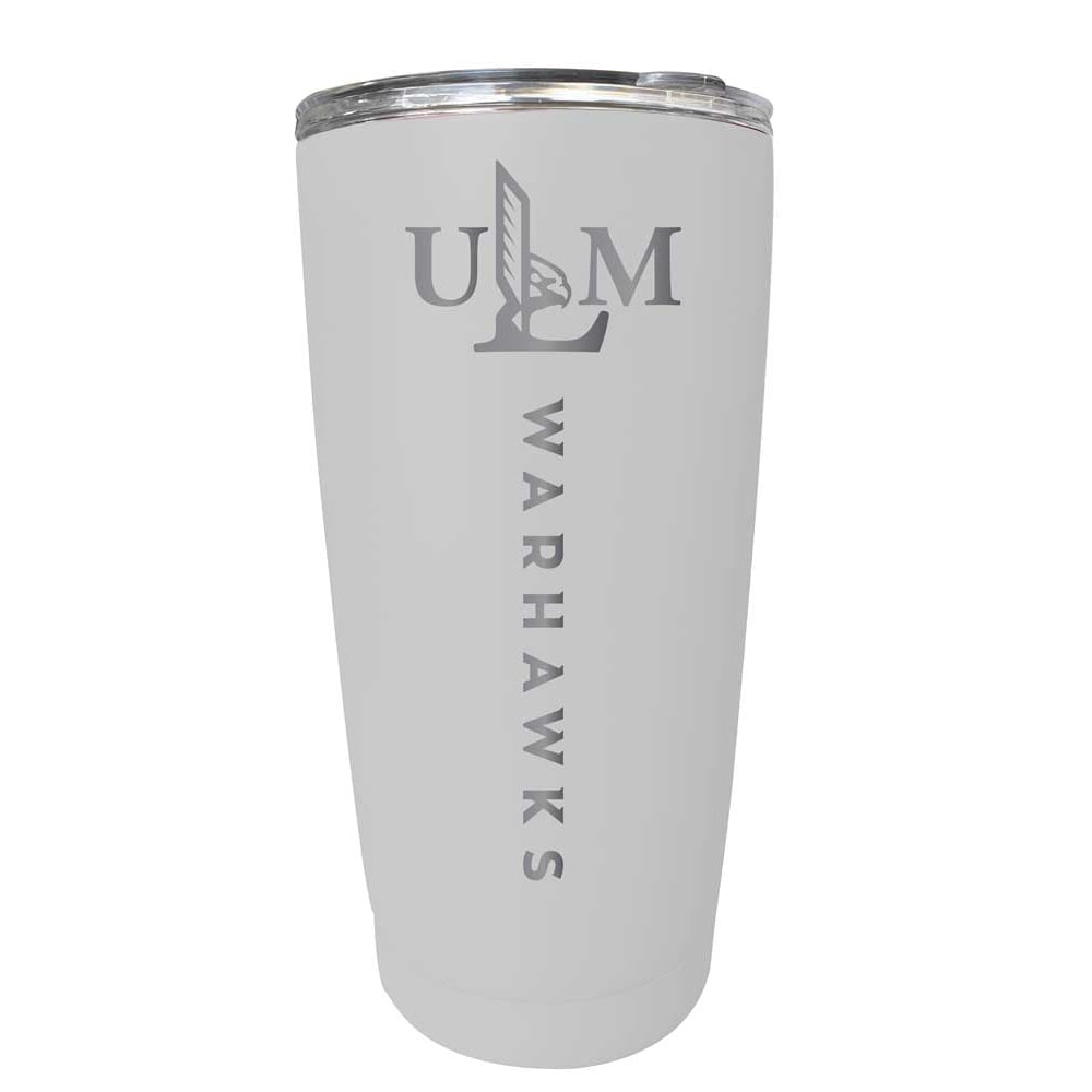 University of Louisiana Monroe NCAA Laser-Engraved Tumbler - 16oz Stainless Steel Insulated Mug Choose Your Color Image 3